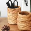 Плетеная настольная корзина для хранения, держатель для ручек, простая настольная корзина для хранения украшений, домашний чайный сервиз во Вьетнаме