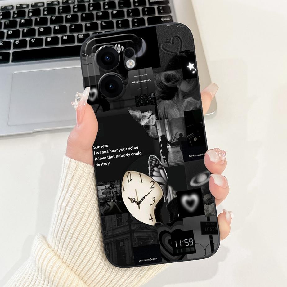 Чехол для Oppo Reno 13F 5G Reno13 FS CPH2699 Милый Кот Клетка Чехол Мягкий ТПУ Чехлы для Телефона Для Oppo Reno13 F 4G Reno13F Fundas