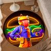 Game Fort-nite Round Rug for Livingroom,Bedroom, Palyroom, Chair Rug, Area rug, Circle Carpet, Large Size Fan Christmas gift