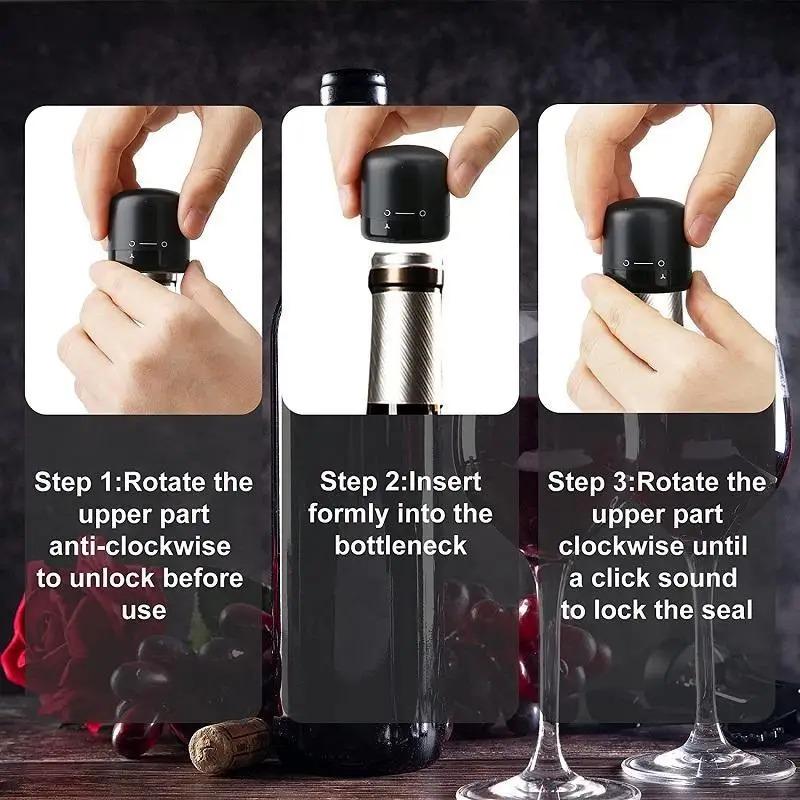 1pc Reusable Bottle Stopper, Champagne Sealing Cap, Leak-proof, Preservation Box for Wine, Champagne Bottle Stopper Tool