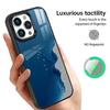 Minimalist Blue Sea Pattern Phone Case For iPhone17,16,15,14,13,12,11 Plus,Pro Magnetic with Magsafe Wireless Charging
