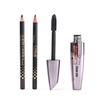 Waterproof Anti Sweat Non Smudging Dyeing Long Curling Dense Mascara Eyeliner Black and Coffee