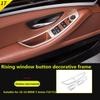 Suitable for BMW 10-16 5 Series F10 F11 Interior Modification Car Window Lift Switch Decorative Frame Auto