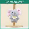 Cute Elephant Plush Toy With Short Pile Velvet Material And Hanging Decor For Bags And Home Decor