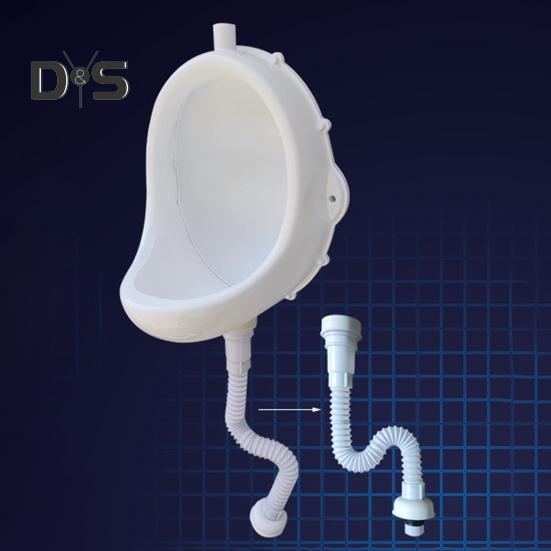 Настенный мужской писсуар со шлангом, брызгозащищенный. Простая установка. Многоразовый писсуар для временной строительной площадки. Безводный писсуар.