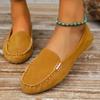 Women's Metal Decor Loafers Casual Slip On Flat Shoes Women's Lightweight Comfortable Shoes