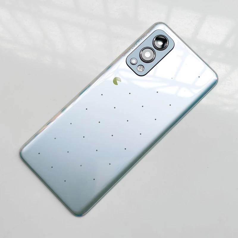 Задняя стеклянная крышка для OnePlus Nord 2 5G, сменная батарея задней двери, задняя крышка корпуса Nord2 с объективом камеры