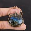 Labradorite Copper Pendant Handmade Pendants Unique Copper Design Jewelry Pendant For Gift Labradorite Gemstone Jewelry Women's Special Gift