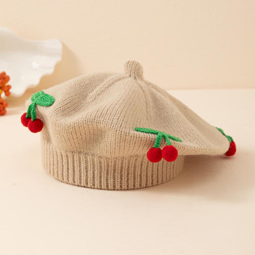 Вязаные детские шапки в корейском стиле для мальчиков и девочек - Милые и уютные осенне-зимние шерстяные береты для младенцев
