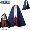 Костюм для ролевых игр для детей и взрослых, цельный, костюм для косплея Шанкса, плащ
