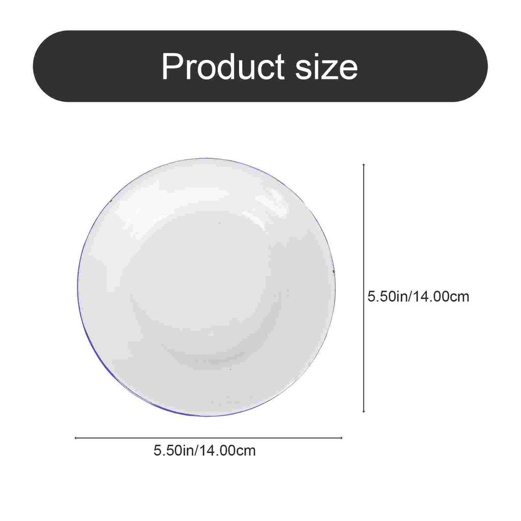 Набор эмалированной сервировочной посуды из 4 предметов Белые блюда Эмалированная посуда Вегетарианская диета Обеденные тарелки