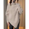 Women's Korean Style High Neck Turtleneck Sweater - X 51751