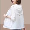 Summer Windbreaker Tops Female Women's Jacket Thin Coat Casual Sun Protection Jackets Basic Zipper Coat