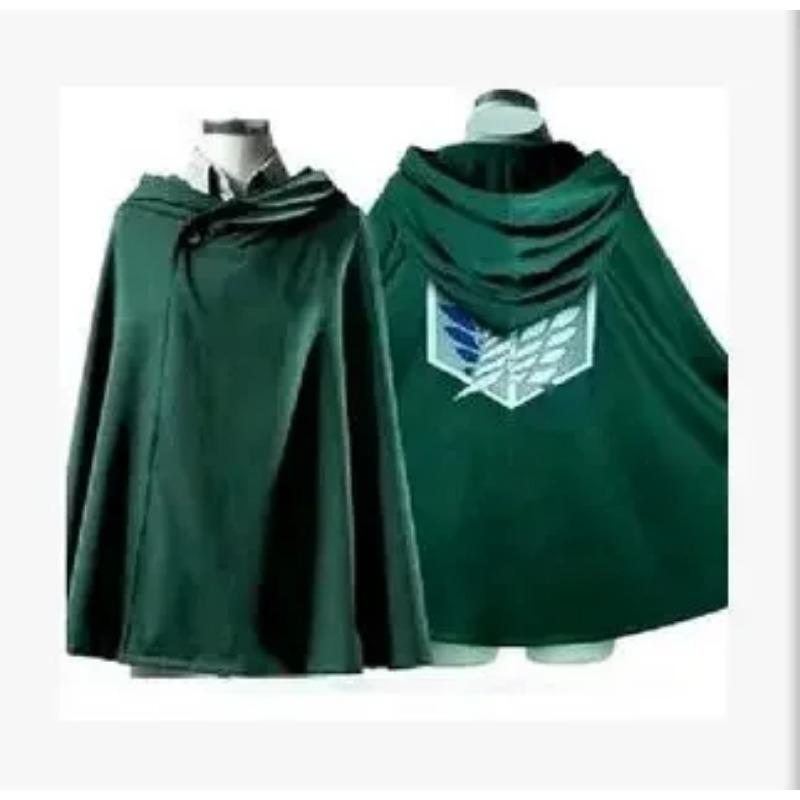 Взрослый Аниме Атака Титанов Косплей Костюмы Зеленый Плащ Shingeki No Kyojin Scouting Legion Аниме Косплей Зеленый Плащ Мужская Одежда