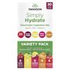 Simply Hydrate, Electrolyte Hydration Mix, Variety Pack, 30 Stick Packs, 180G(6.36Oz)