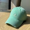 Korean-style sun protection versatile soft-top baseball cap for women and men, with deep crown and wide head circumference, embroidered duckbill cap