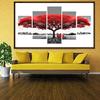 Red Tree 5D DIY Full Drill Diamond Painting  5-picture Combination Craft Kit