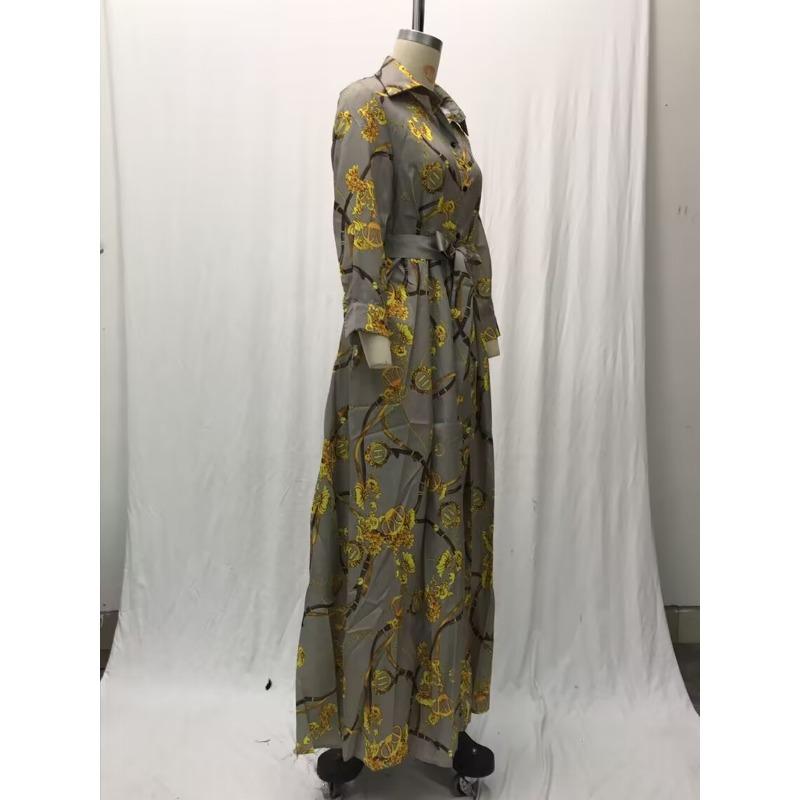 Women's Summer Casual Elegant Vintage Printed Long Dresses