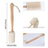 Loofah Back Scrubber  Body Brush Shower Back Brush  Exfoliator Loofah With Long Wooden Handle  Loofah Sponge Body Clean
