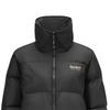 Skechers Серия Sports Alliance FW24 Однотонная короткая теплая пуховая куртка с воротником-стойкой Женская верхняя одежда Черный L424W018-0018