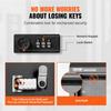 Through The Door Key Drop Box Mailbox with Combination Lock Black