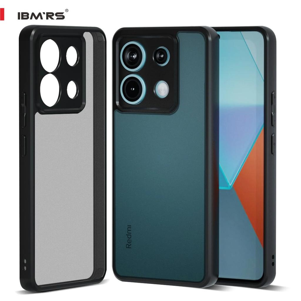 (Comes with Wrist strap)IBMRS [Anti-Scratch Dual Coating]  for Xiaomi Redmi Note 13 Pro 5G/Poco X6 Transparent Case, Camo Shockproof Matte Phone Case
