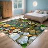 3D Каменный Пруд Пейзаж Моющийся КОВЕР ДЛЯ ГОСТИНОЙ Пасторальный Стиль Ковры для Большой Комнаты Декорация Дома Большой Ковер Коврик для Стула