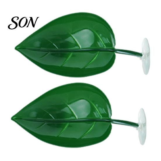 Tank Landscaping Platform 1/2Pcs Reptile Basking with Suction Cup, Gecko Lizard Turtle Aquatic Pet Supplies Tree Frog Leaf Resting Platform, Terrarium