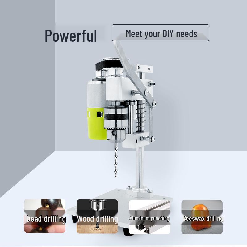 Compact Precision Desktop Drill Press for DIY and Watch Repair, Variable Speed Electric Benchtop Tool