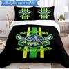 3PCS Canberra Camouflage Warrior Bedding Set 2D Printing (Includes 1 Duvet Cover + 2 Pillowcases Coreless), Bedroom decor,Fan gift