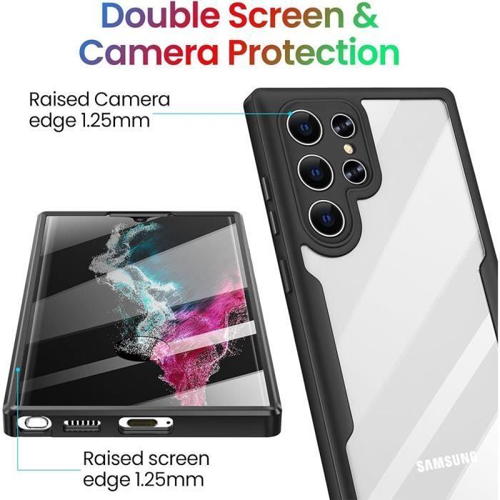 Coque de protection - BOOLING - pour Samsung Galaxy S24 Ultra - Protection 360 - Bordure renforcée - Antichoc