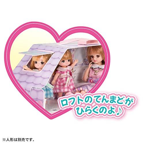 TAKARA TOMY Licca-chan with Loft! Dreamy Licca-chan's Room Dress-up Play Toy for Ages 3 and Up