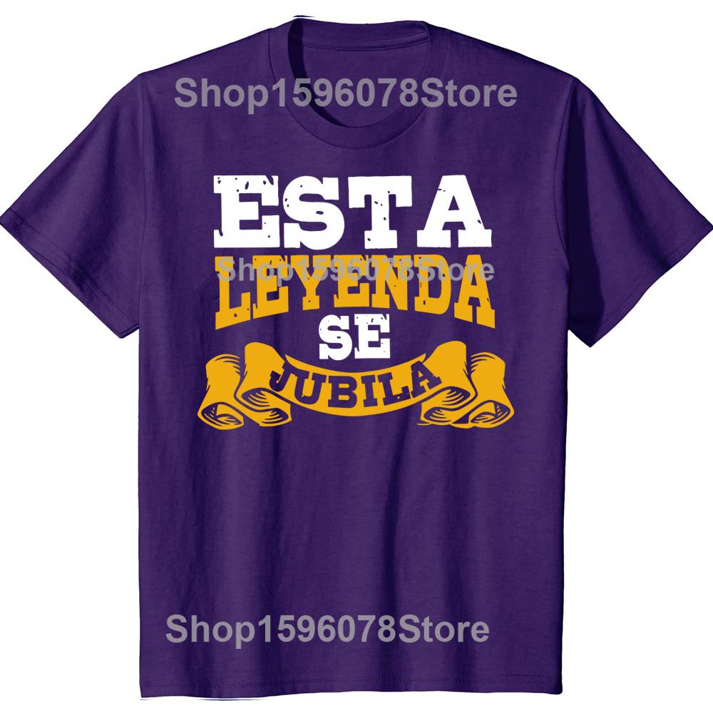 A Retro-style T-shirt Retired Women Printed with Spanish Text Perfect As A Gift for A Retired Father Summer Streetwear Y2K Men