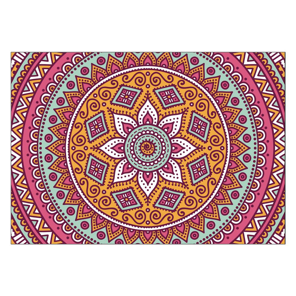 Нескользящий коврик для ванной, мягкий ковер для декора гостиной, спальни, ковер для детской комнаты, ковер в стиле бохо с рисунком мандалы