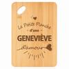 Planche À Découper / Plateau Apéro - PLANETEE - Format Rectangulaire - Bambou 30x20x1 Cm - Bords Arrondis - Trou 24 Mm