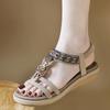 Spring  Summer 2004 New Lightweight and Comfortable Flat-soled Sandals Women's Elastic Band Versatile Fashion Trend Sandals SKT
