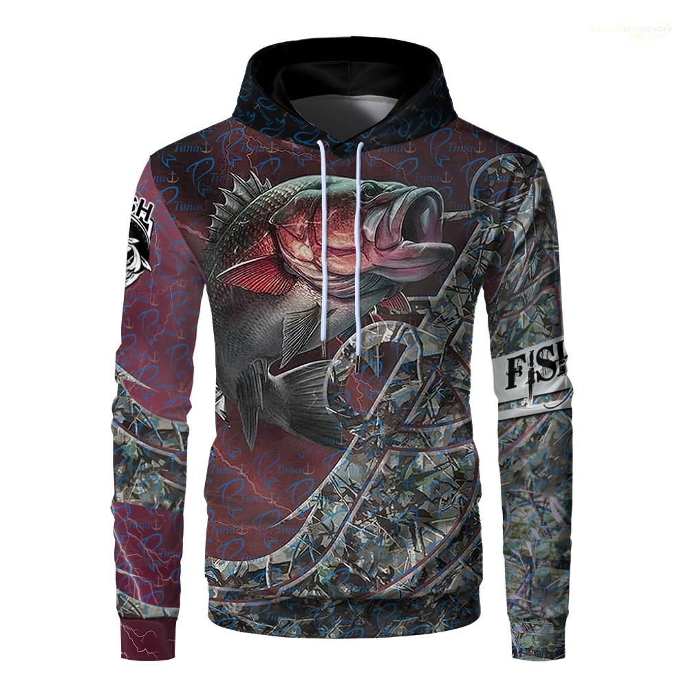 Рыбалка Смешное Животное Мужские Толстовки Басс Марлин 3D Принт Модные Пуловеры Толстовки Повседневные Оверсайз Рыба Харадзюку Женская Толстовка