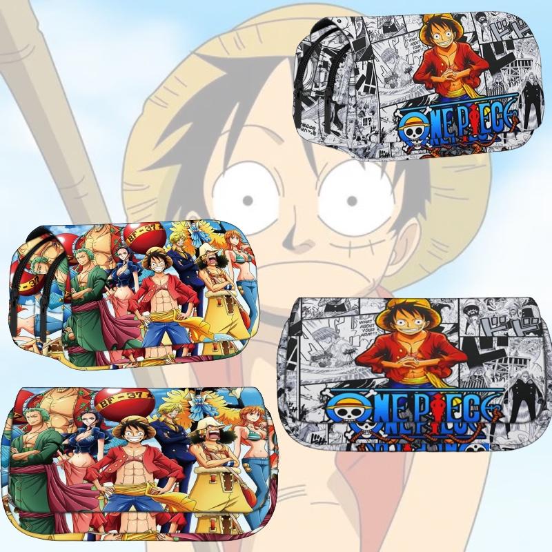 Новое поступление! Мультяшный пенал One Piece для студентов, прочный полиэстер