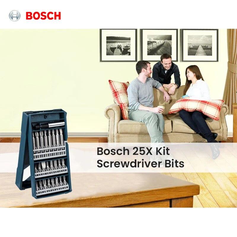 Bosch Набор электрических отверток, 25 шт., набор X-образных электрических сверл для электроинструмента Bosch
