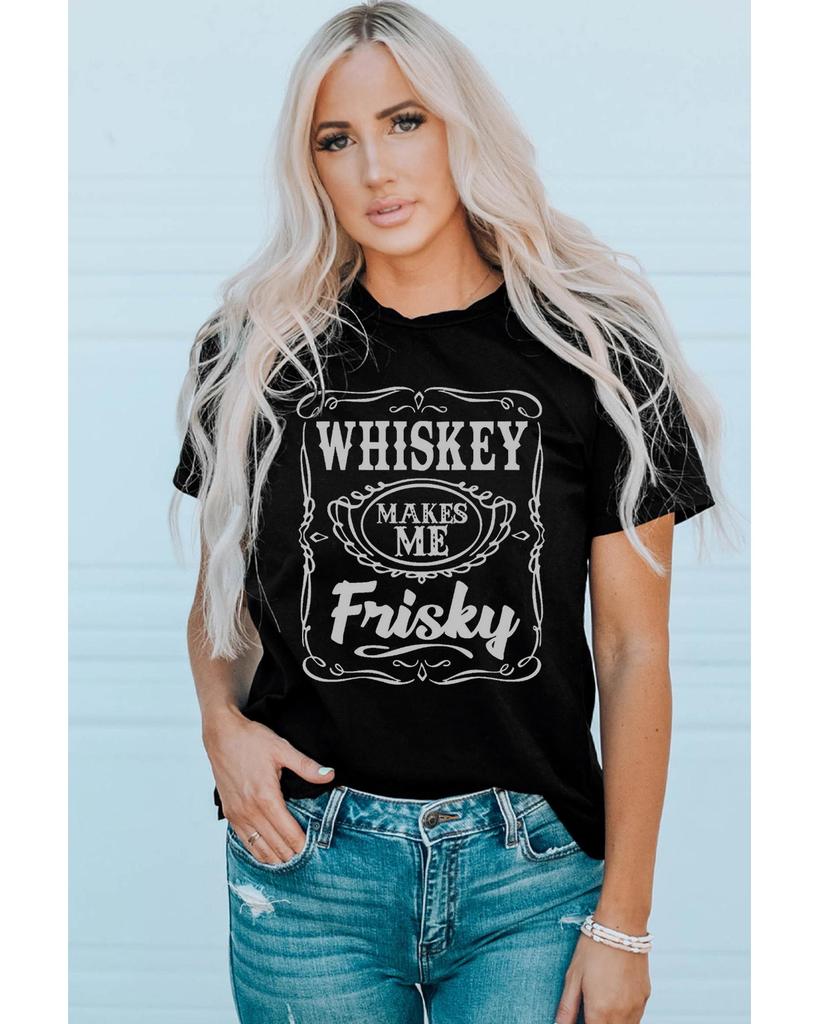 Azura Exchange Футболка с круглым вырезом и принтом Frisky