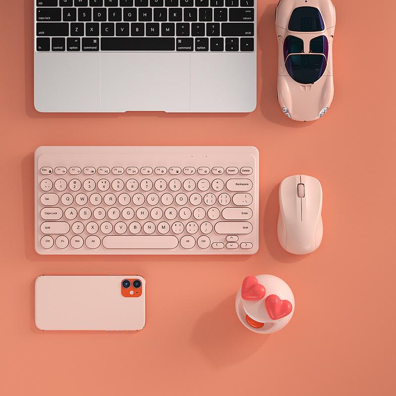 BOW HangShi Wired Keyboard & USB Wireless Mouse Set for Girls