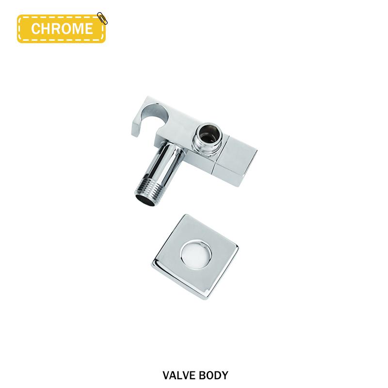 Белый ручной распылитель для туалета Mate Bidet, набор для ванной комнаты, настенный латунный угловой клапан, распылитель для туалета высокого давления из ABS