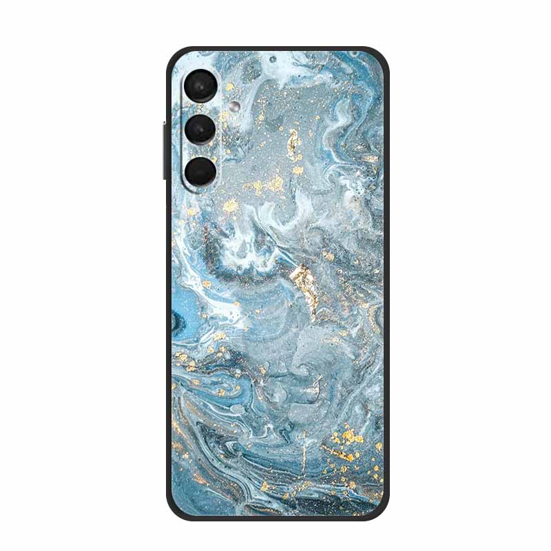 Для Samsung Galaxy M15 F15 5G Чехол Мраморный ТПУ Силикон Мягкая Задняя Крышка Чехлы для Телефона для SamsungM15 Мика Расписанный Милый Новый Coque