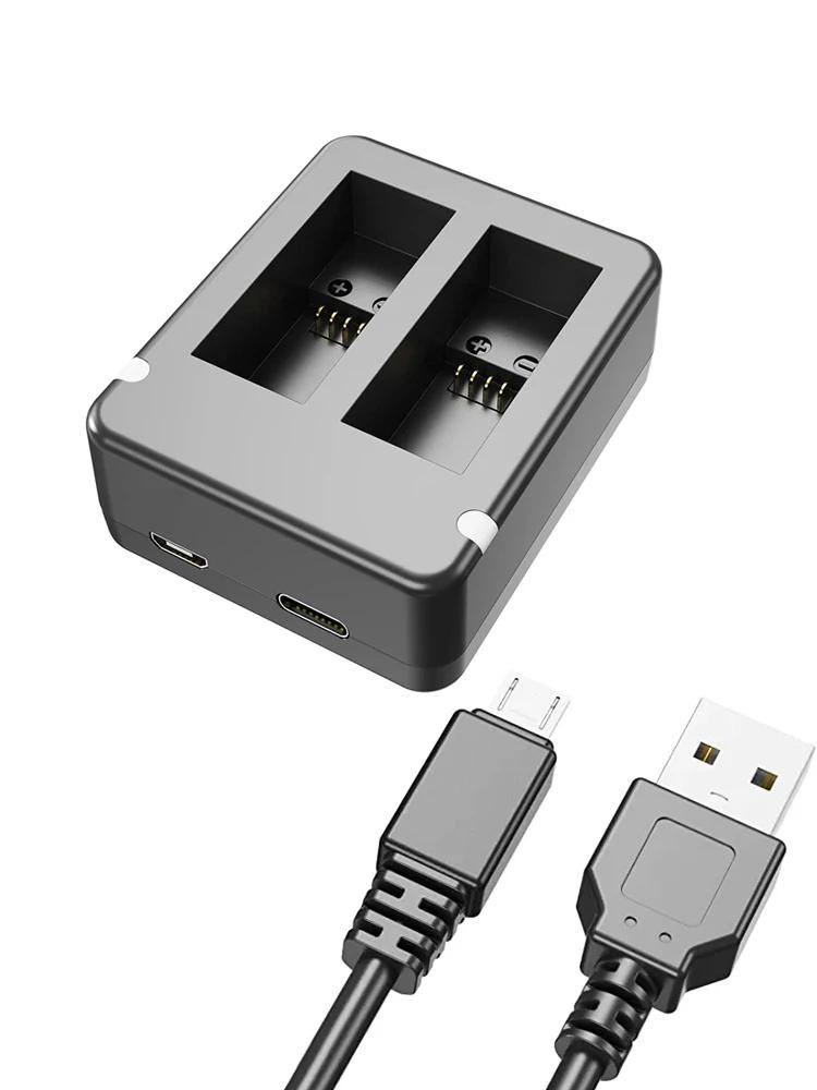 Original Battery Charger For GoPro Go Pro Hero 12 11 10 9 Black 3-Ways Fast Charger with Type C Cable Action Camera Accessories