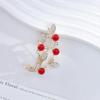 Red Leaf Small Brooch High-End Temperament Flower Pin Exquisite Atmospheric Brooch Clothes Niche Accessories