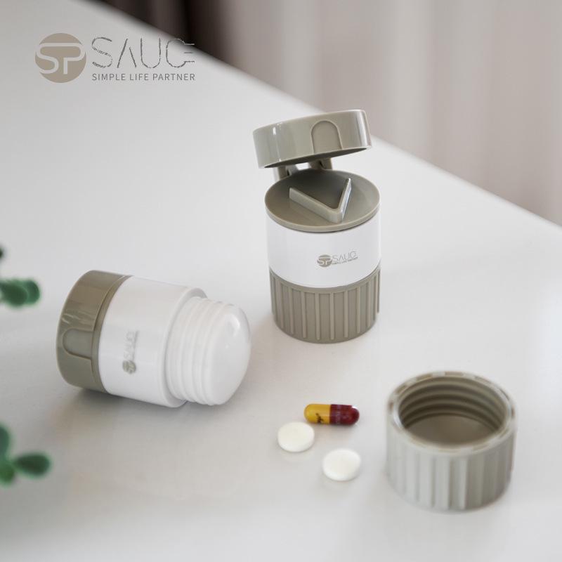 Children's Pill Splitter, Grinder & Crusher: Japanese Medicine Cutter & Pill Box