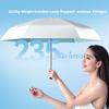 Little Silver Shield Capsule Sun Umbrella, Dual-Use for Sunny And Rainy Days, UV Protection, Sun Protection Umbrella, Folding Umbrella, Tiffany Blue