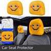 2Pcs Cartoon Car Pillowcase Cool Decorations Car Seat Headcover  Gift for Car Lover
