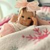 18'' 48cm Cloth Body Reborn Doll Bettie Cute Soft Touch Newborn Babies Dolls Real Looking Visible Veins Vessels Rebirth Dolls for Kids Play House Toy
