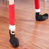 4/8 Pcs Christmas Chair Leg Covers Santa Claus Elf Boot Design Table Legs Socks Dining Chair Slipcover Furniture Feet Covers for Xmas Party